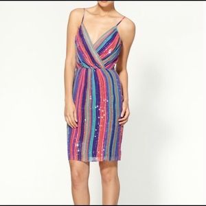 Trina Turk Colorful Fun Sequin Dress - Size 6